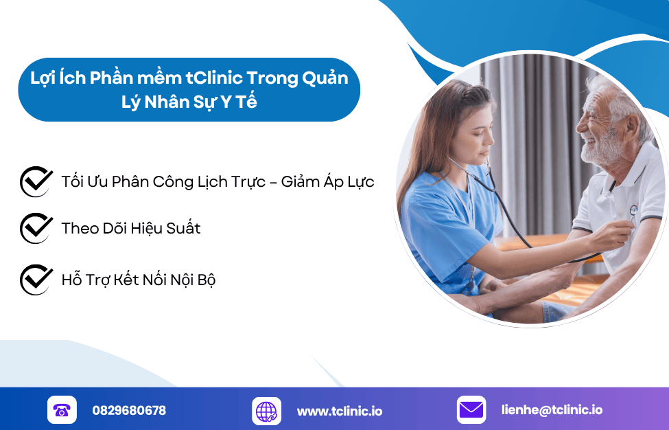 Ảnh Mô Tả Lợi Ích Phần mềm tClinic Trong Quản Lý Nhân Sự Y Tế