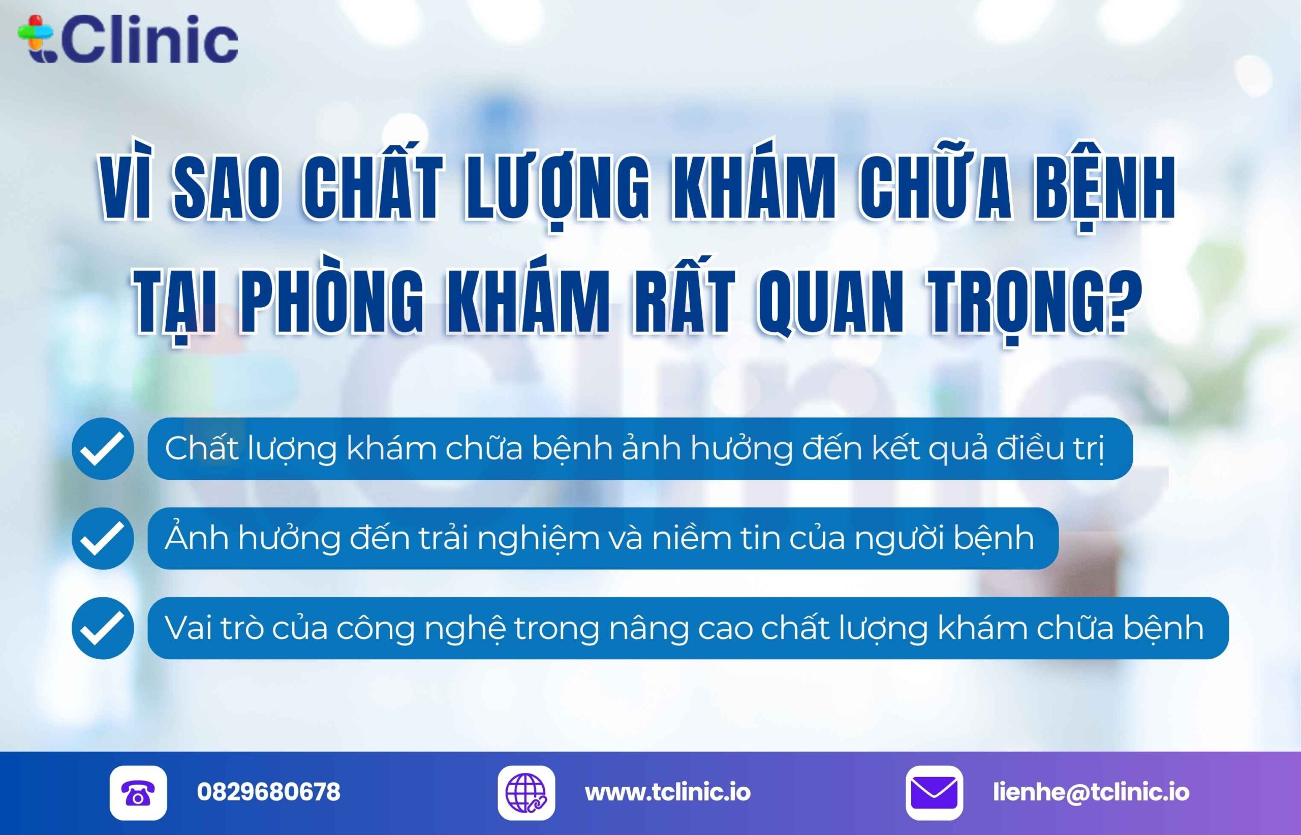 Chất Lượng Khám Chữa Bệnh Là Nền Tảng Cho Sự Phát Triển Bền Vững 3 Vì Sao Chất Lượng Khám Chữa Bệnh Tại Phòng Khám Rất Quan Trọng?