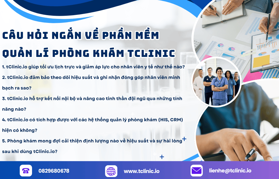 Ảnh Mô Tả Câu Hỏi Ngắn Về Phần mềm quản lí phòng khám tClinic Trong Giữ Chân Nhân Sự Y Tế