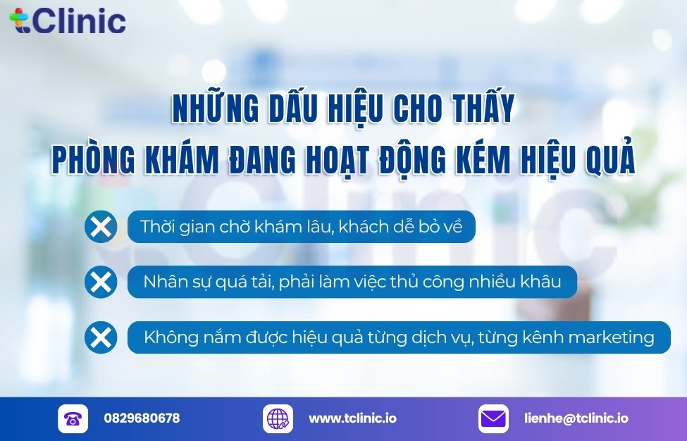 Những dấu hiệu cho thấy phòng khám đang hoạt động kém hiệu quả
