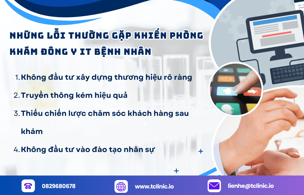 Những lỗi thường gặp khiến phòng khám đông y it bệnh nhân