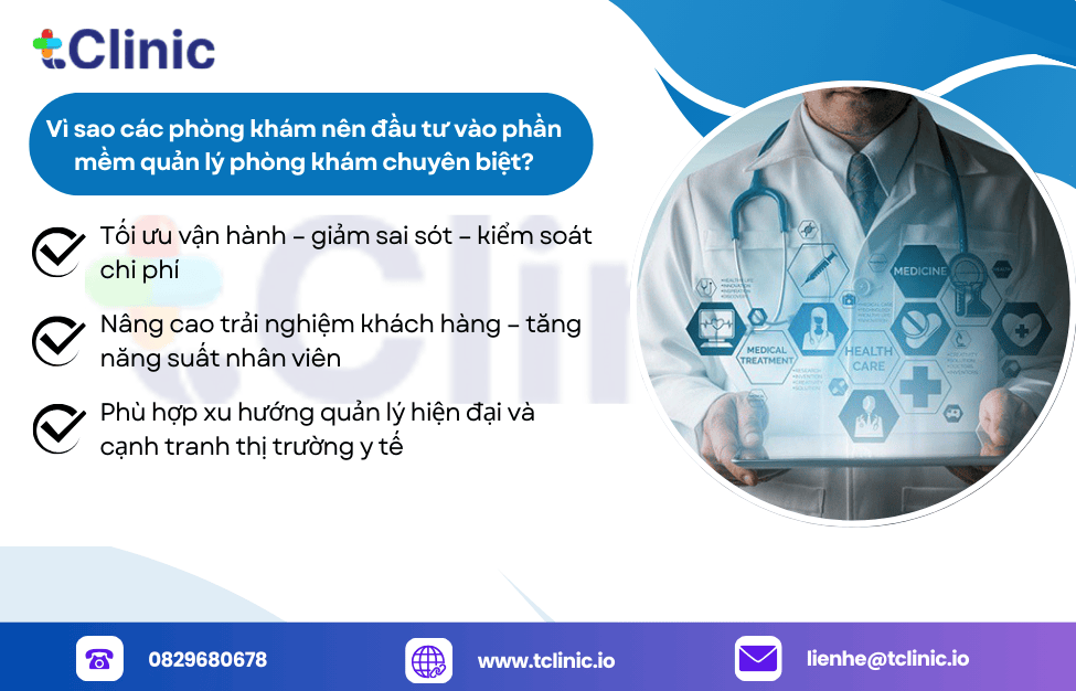 Vì sao các phòng khám nên đầu tư vào phần mềm quản lý phòng khám chuyên biệt?