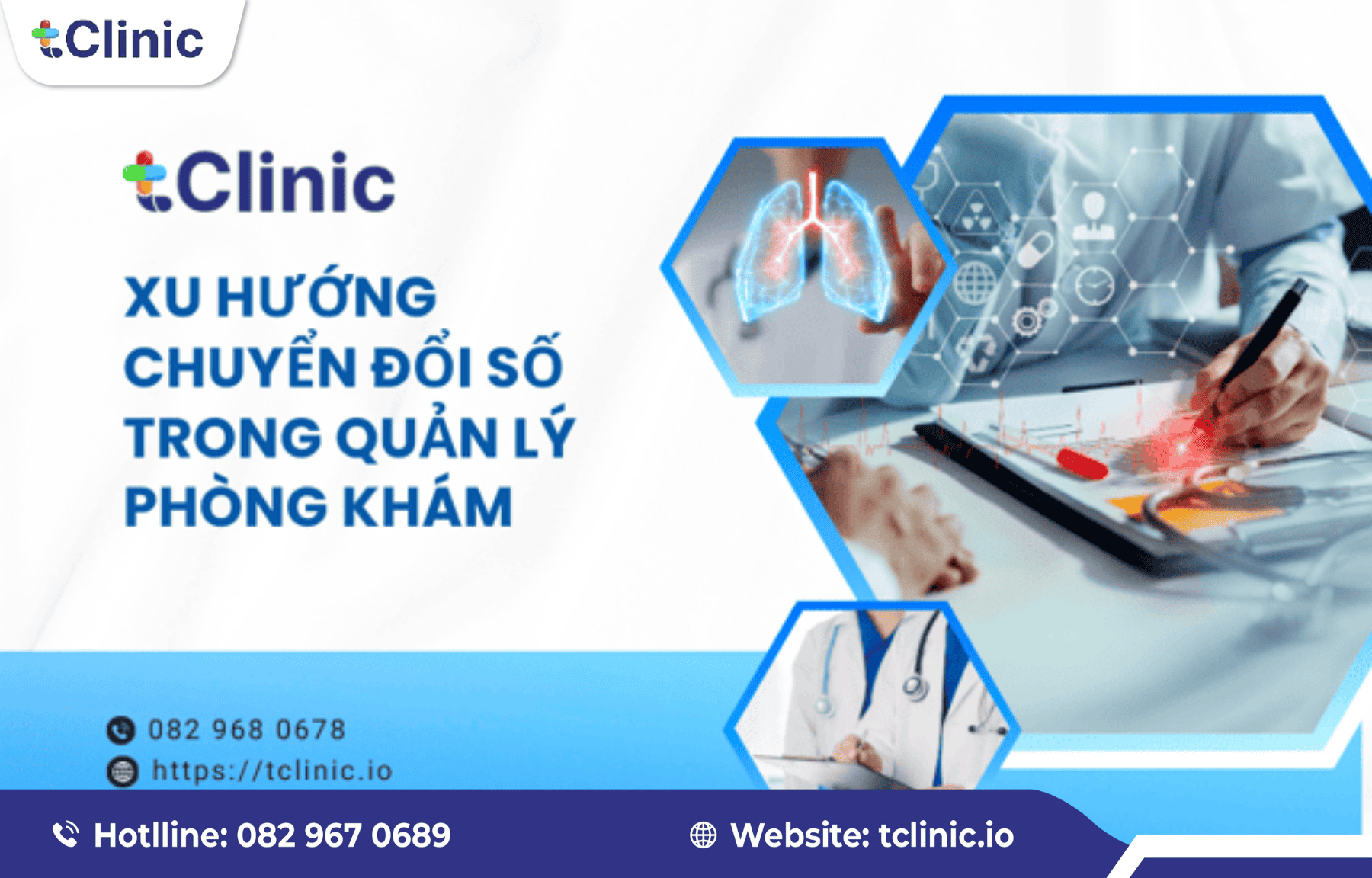 Báo giá phần mềm quản lý phòng khám Nhi tClinic mới 1 Xu hướng chuyển đổi số trong quản lý phòng khám cùng tClinic.