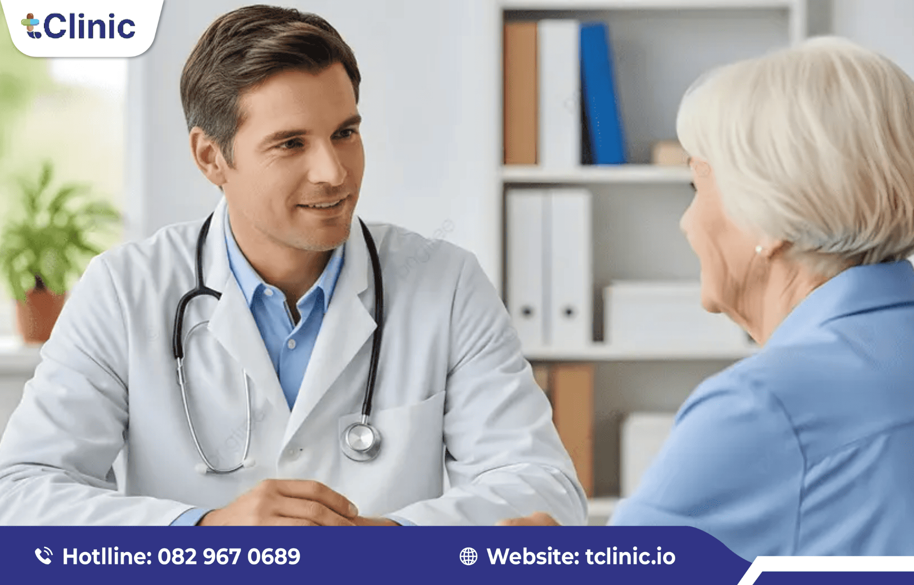 Bác sĩ tư vấn cho bệnh nhân trong môi trường riêng tư.
