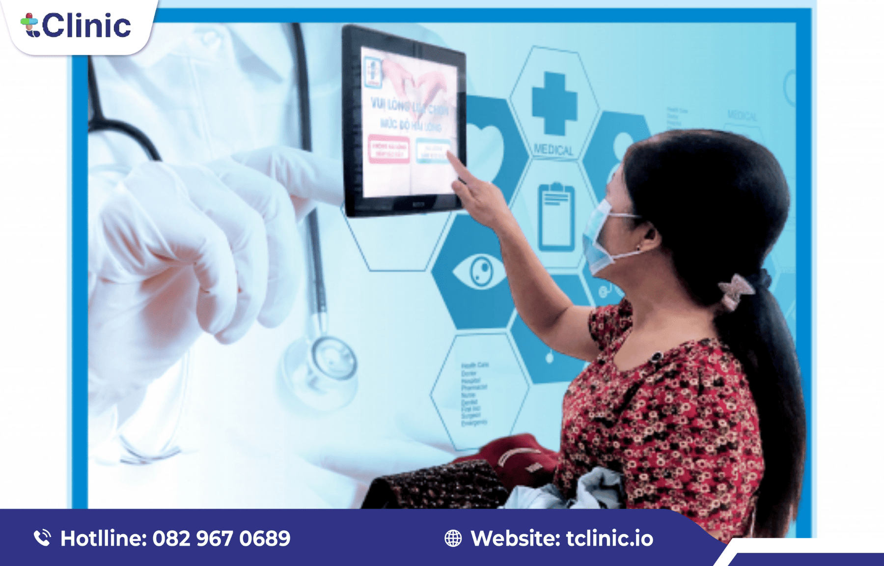 Bảo mật hồ sơ khám thai & kết quả xét nghiệm phụ khoa 1 Bệnh nhân tương tác với hệ thống quản lý phòng khám