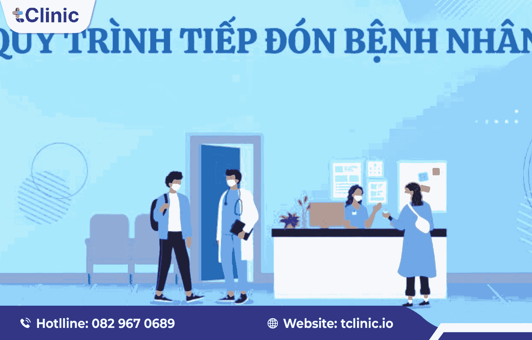 Quy trình tiếp nhận bệnh nhân bằng phần mềm phòng khám nội khoa 5 Mô hình quy trình tiếp đón và chuyển bệnh nhân sang phòng khám.