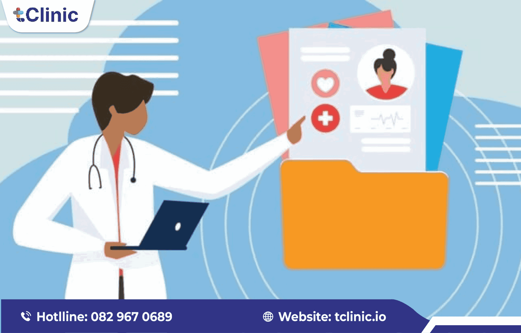 Quy định lưu trữ hồ sơ y tế trong phần mềm phòng khám nội 2 Hình 2: Hồ sơ bệnh án ngoại trú mạn tính cần được lưu trữ 10 năm theo quy định.