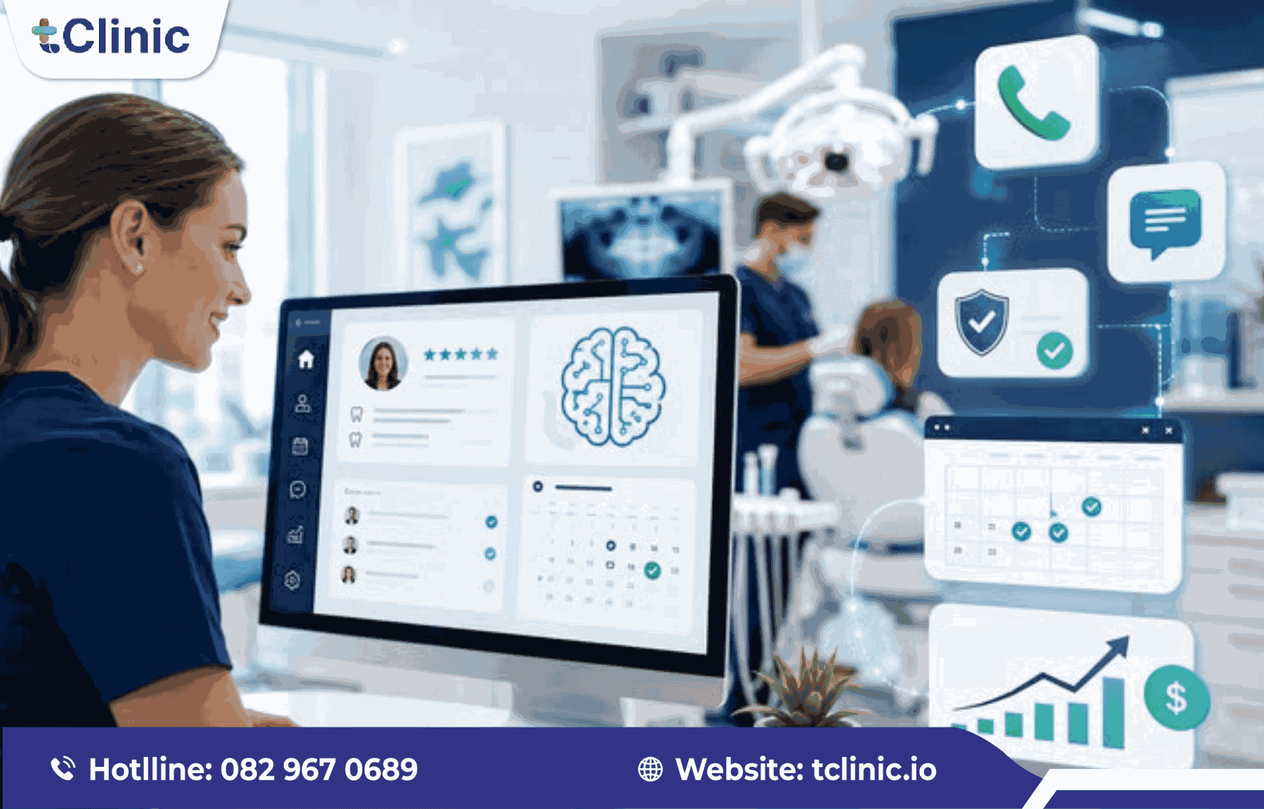 Gói phần mềm quản lý phòng khám nội tổng hợp cho phòng khám nhỏ 2 Hình 2: Gói Cơ bản cung cấp đầy đủ các nghiệp vụ quản lý lịch khám và hồ sơ bệnh án cốt lõi.